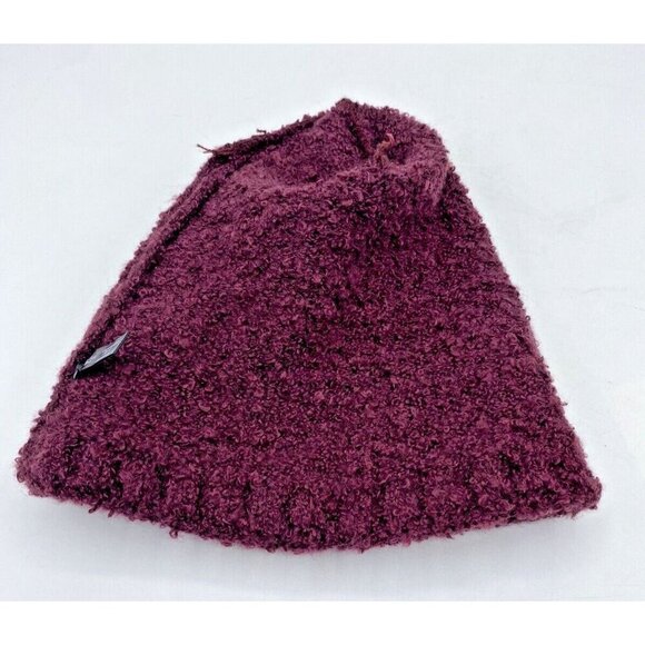 Britts Knits Beanie Hat & Scarf Cowl Infinity Burgundy Wine Soft Warm Winter - Picture 12 of 14